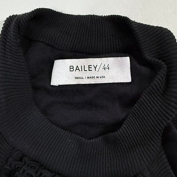 Bailey 44 S Womens Halter Neck Crochet Knit Maxi Dress Asymmetrical Black - Picture 5 of 10